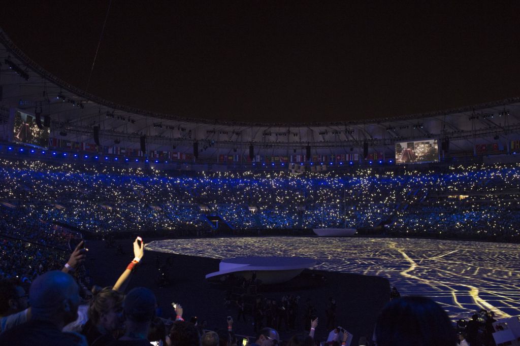 Kuva Rion olympiakisojen avajaisista.