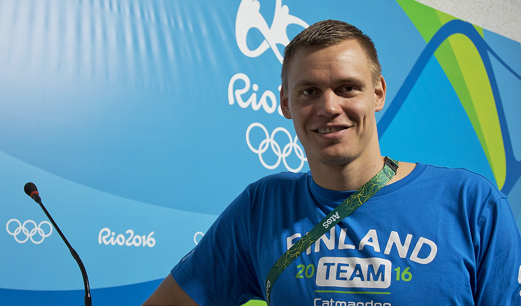 Ari-Pekka Liukkonen Rion olympiakisoissa.