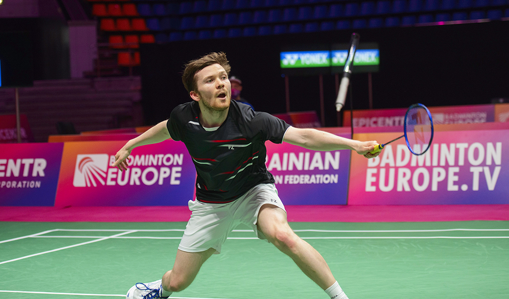 Kalle Koljonen. Kuva: Badminton Europe
